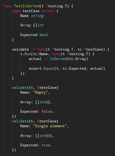 Symflower-style table-driven unit test